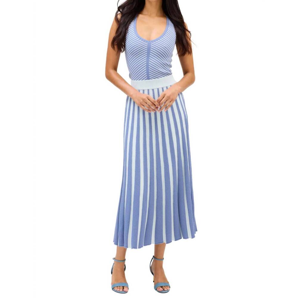 NEW ALLISON quinn skirt in blue multi